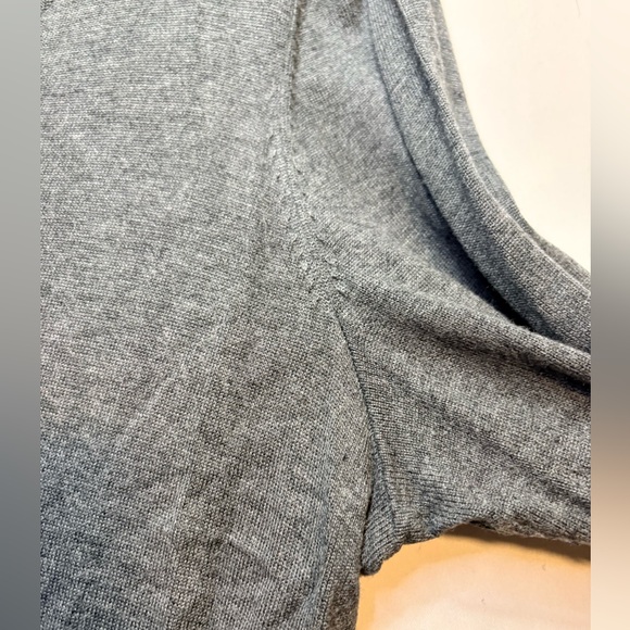 INC International Concepts Charcoal V-Neck asymmetrical Women's Top - Picture 4 of 7